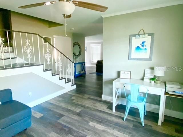 Home Office, Interior, Wood Texture Flooring