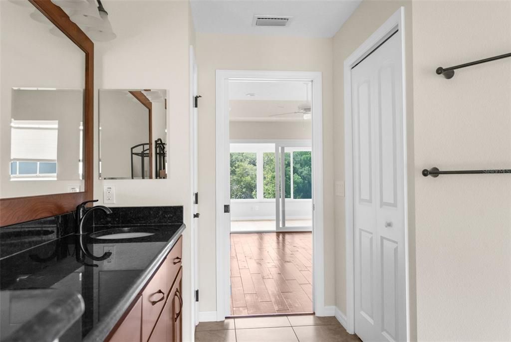 Bathroom, Dual Sink Vanities, Interior, Wood Texture Flooring