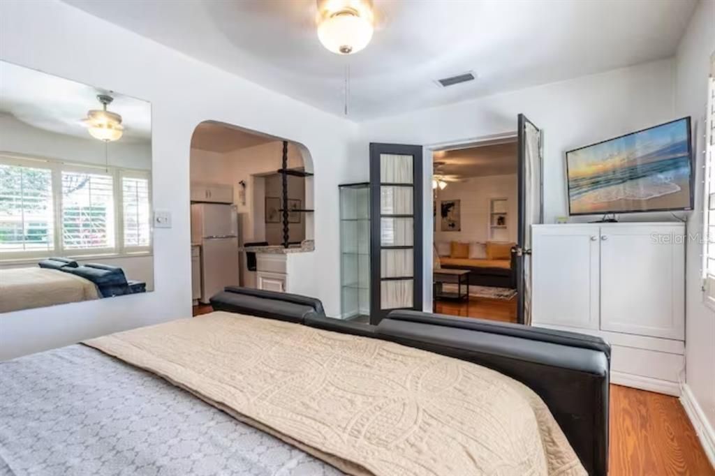 Bedroom, Interior, Wood Texture Flooring