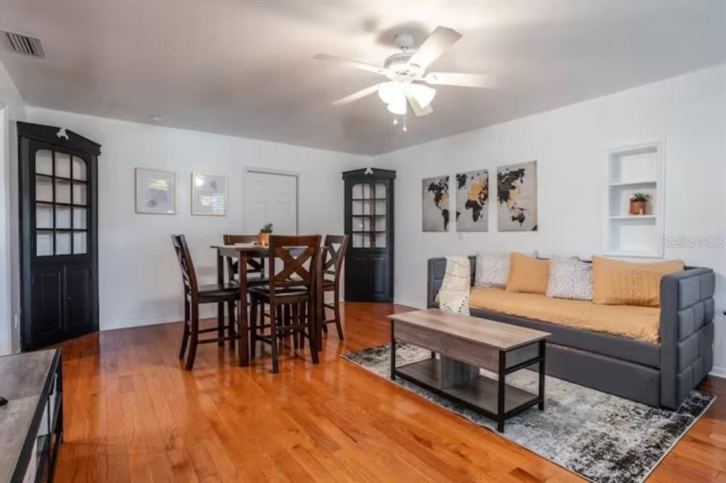 Dining room, Interior, Living room, Wood Texture Flooring