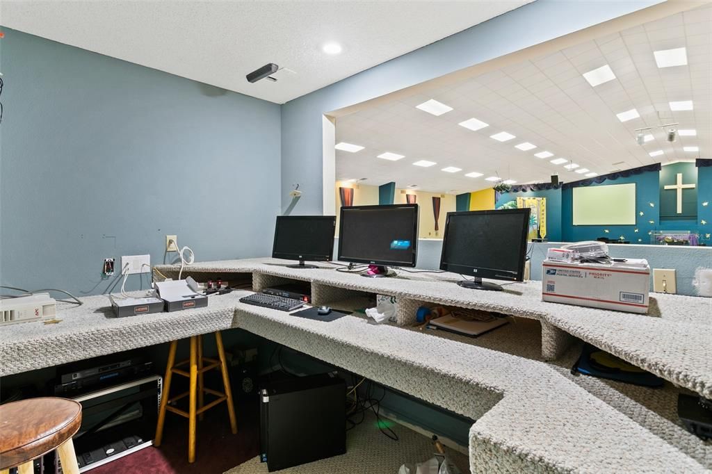 Home Office, Interior, Recessed Lighting