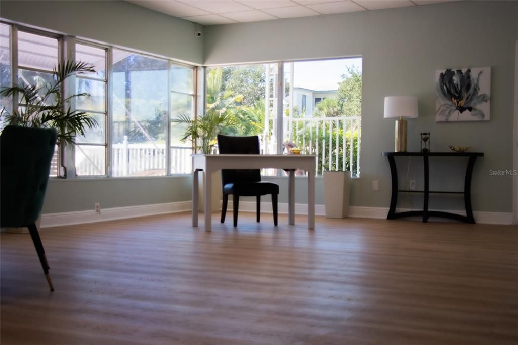 Home Office, Interior, Wood Texture Flooring