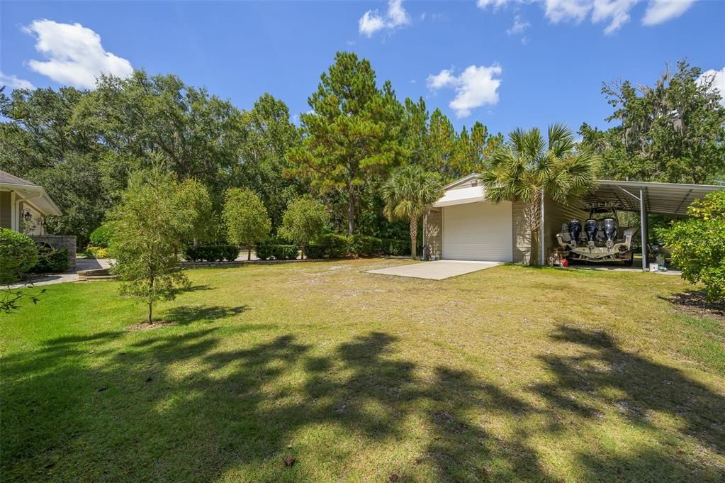 Backyard, Detached Garage, Exterior