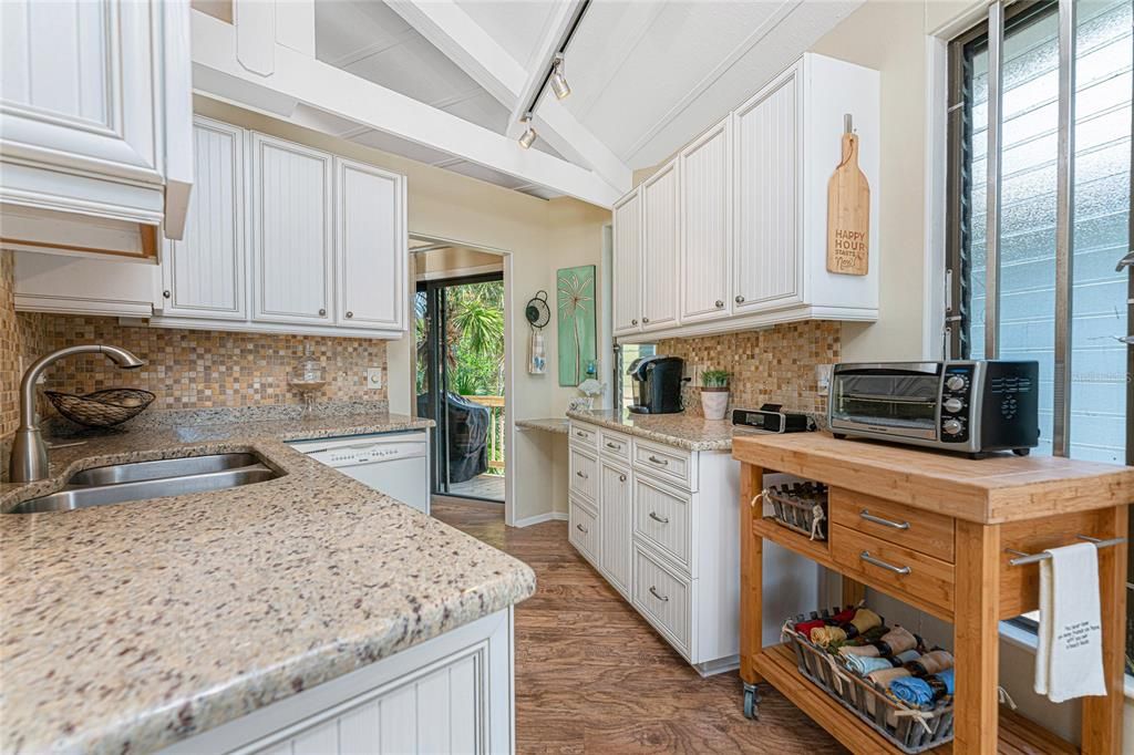 Interior, Kitchen, Wood Texture Flooring