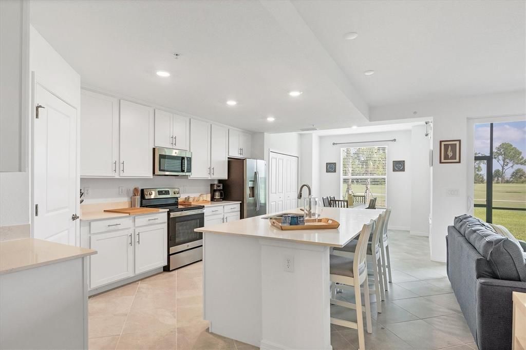 Interior, Kitchen, Recessed Lighting, Stainless Steel Appliances