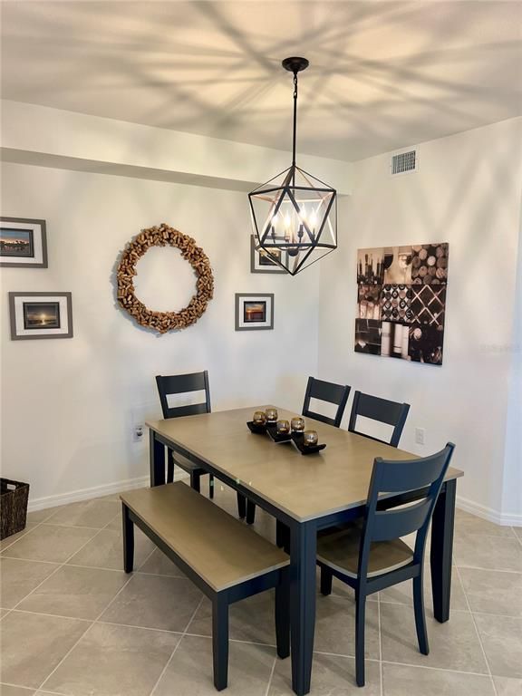 Dining room, Interior, Pendant Lights
