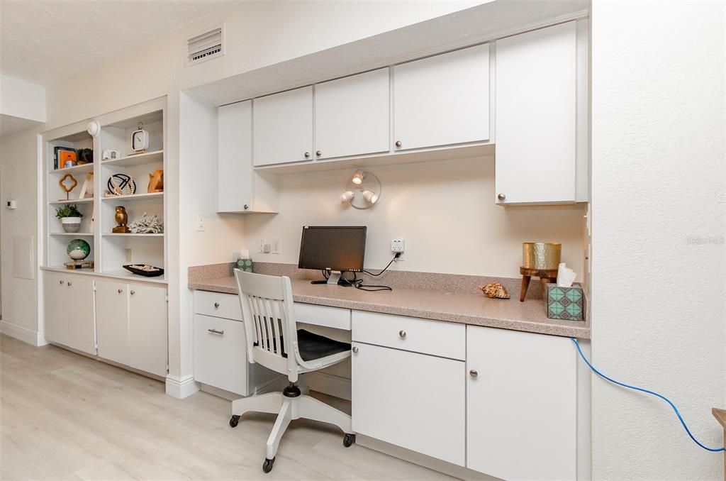 Home Office, Interior, Wood Texture Flooring