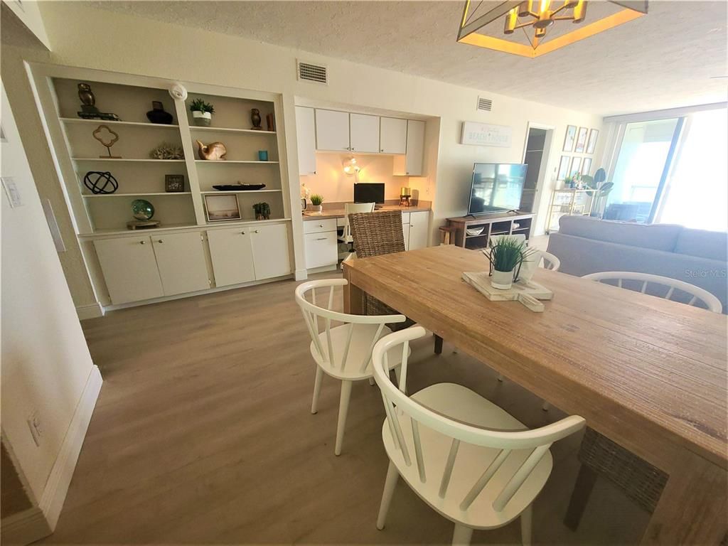 Dining room, Interior, Kitchen, Wood Texture Flooring