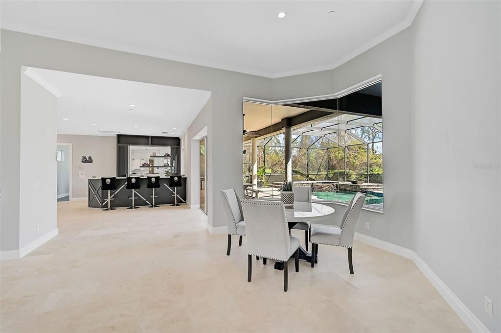 Dining room, Glass Ceilings, Interior, Kitchen, Recessed Lighting