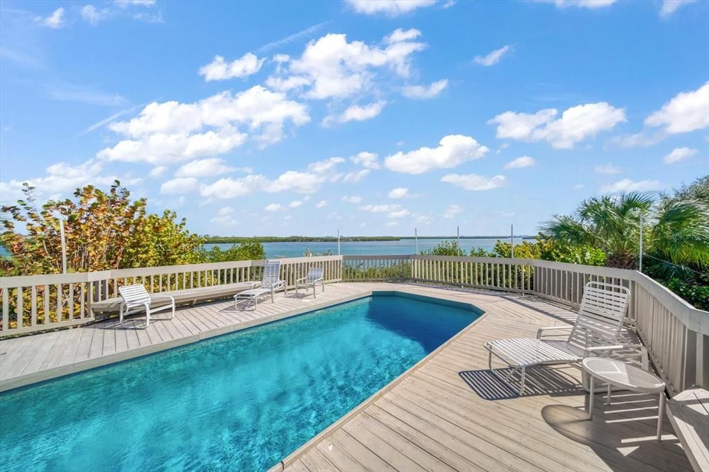 Exterior, Pool, Water, Wood Texture Flooring