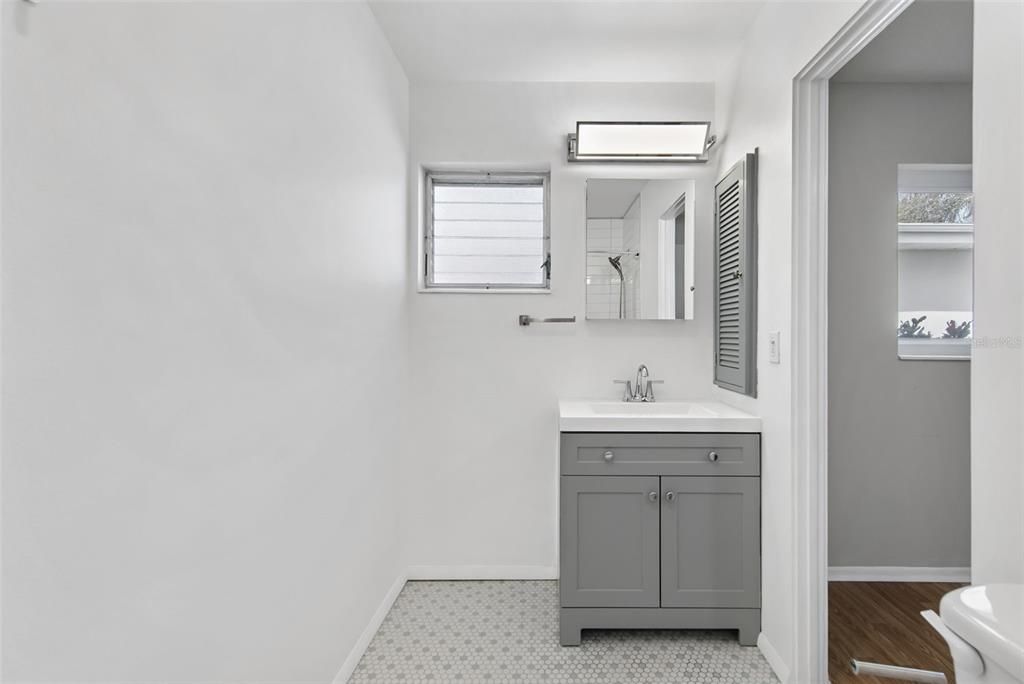 Bathroom, Interior, Wood Texture Flooring