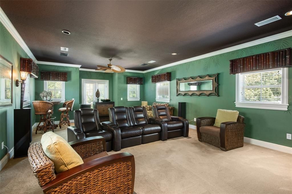 Home Theatre Room, Dining room, Interior, Living room, Recessed Lighting