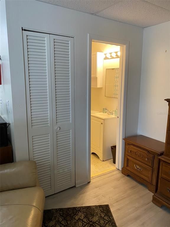 Bathroom, Interior, Washer, Wood Texture Flooring