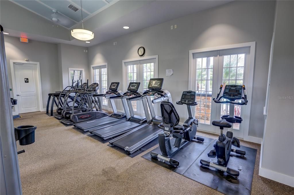 Fitness Equipment, Gym, Interior, Recessed Lighting