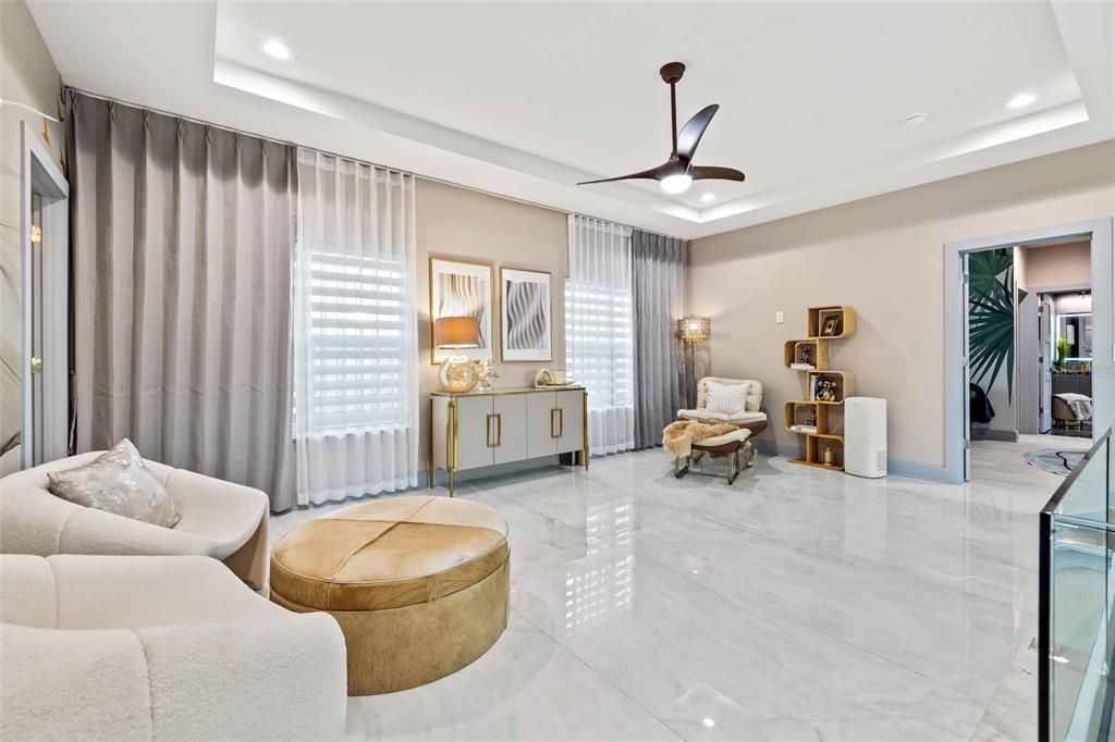 Interior, Living room, Marble, Recessed Lighting