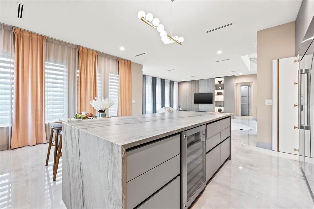 Interior, Kitchen, Pendant Lights, Recessed Lighting, Stainless Steel Appliances
