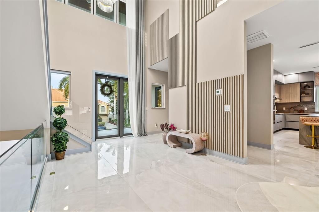 Interior, Kitchen, Marble, Recessed Lighting