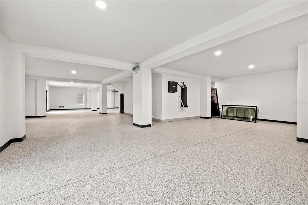Empty room, Fireplace, Interior, Recessed Lighting