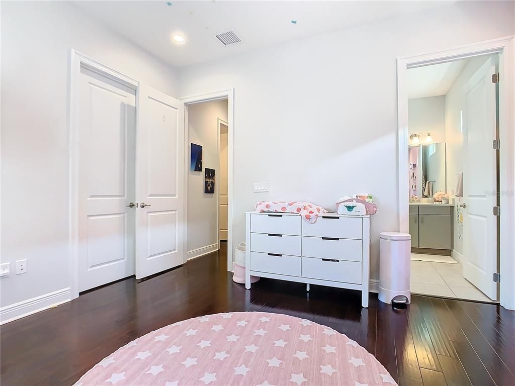 Bathroom, Interior, Recessed Lighting, Wood Texture Flooring