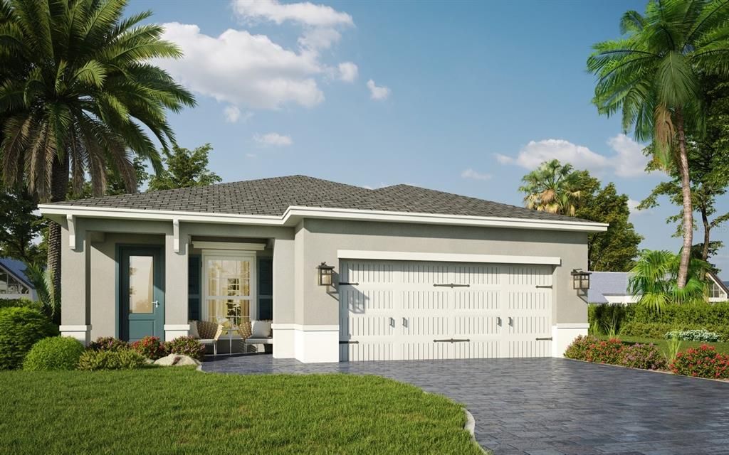 Attached, Exterior, Facade, Modern