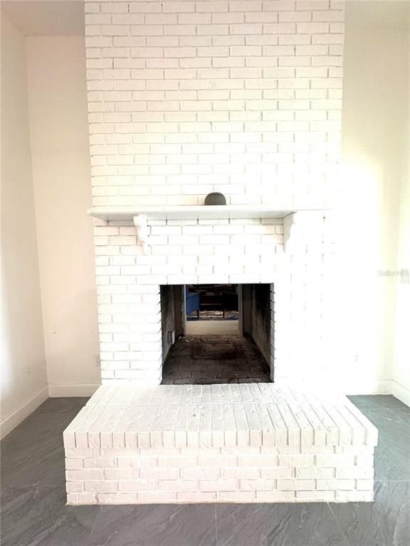 Fireplace, Interior, Stone Walls