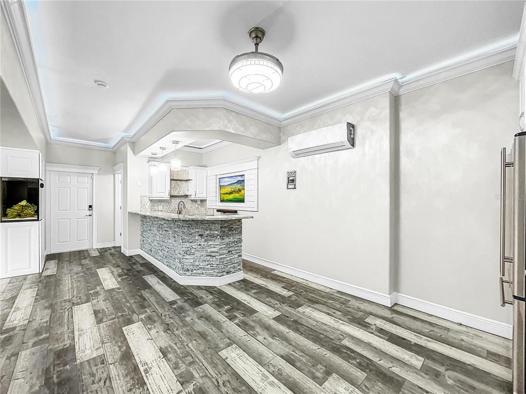 Interior, Kitchen, Wood Texture Flooring