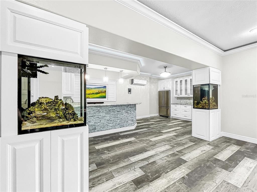 Interior, Kitchen, Wood Texture Flooring