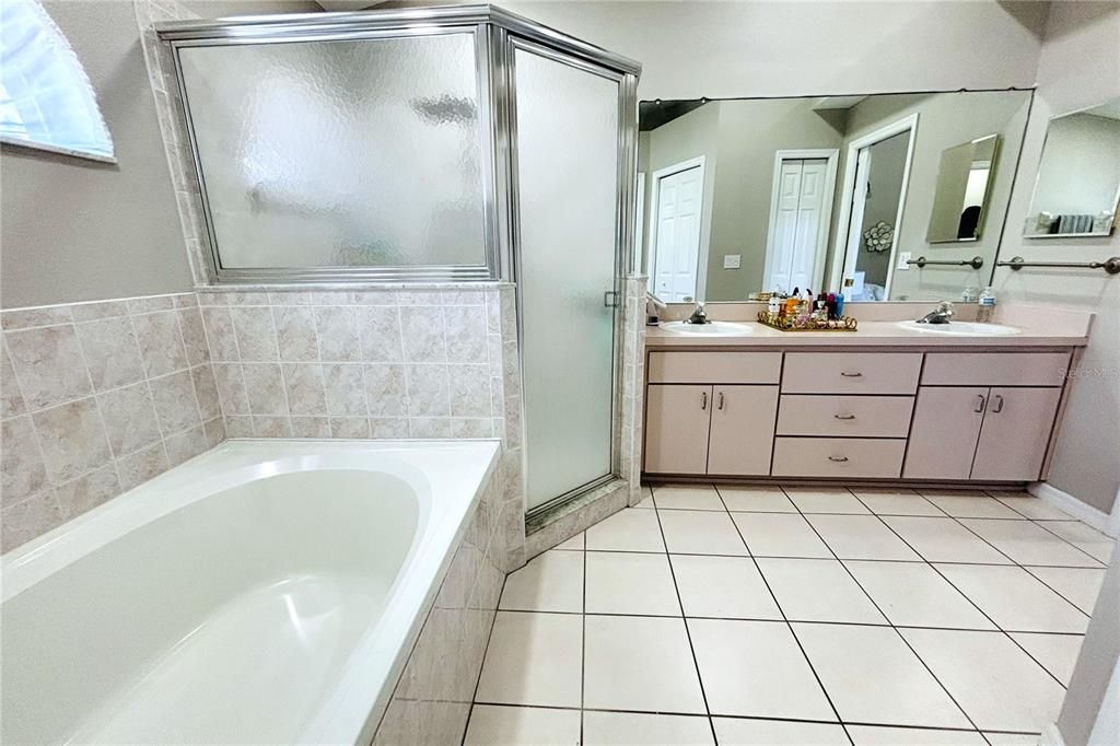 Bathroom, Dual Sink Vanities, Glass Shower, Interior