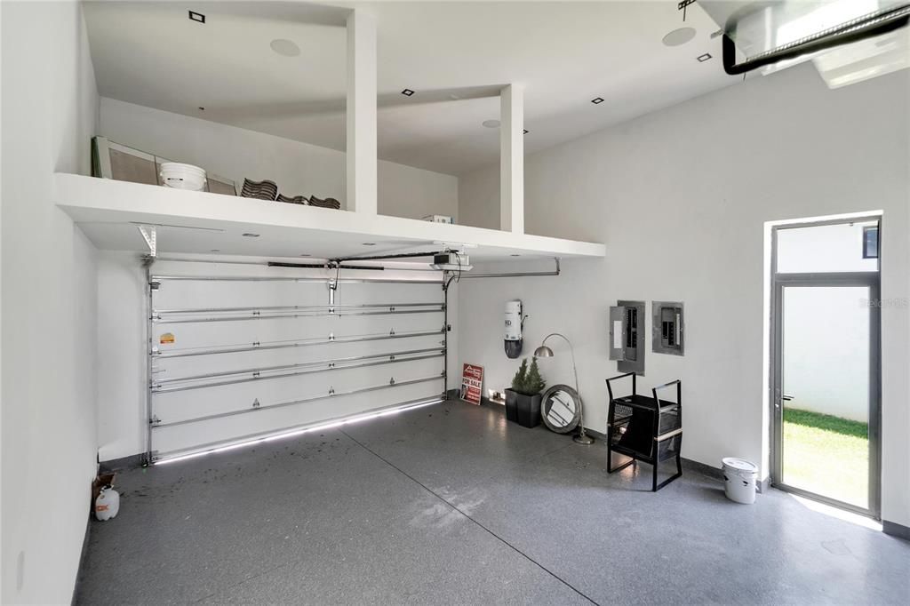 Garage, Interior, Recessed Lighting