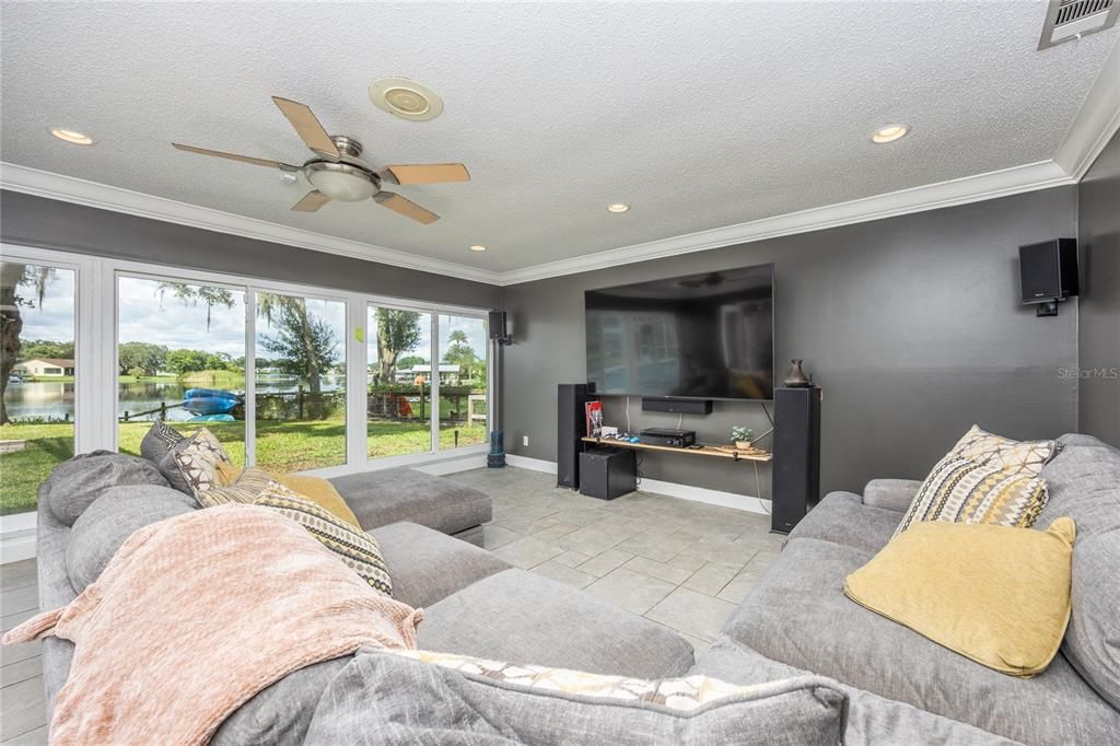 Interior, Living room, Recessed Lighting