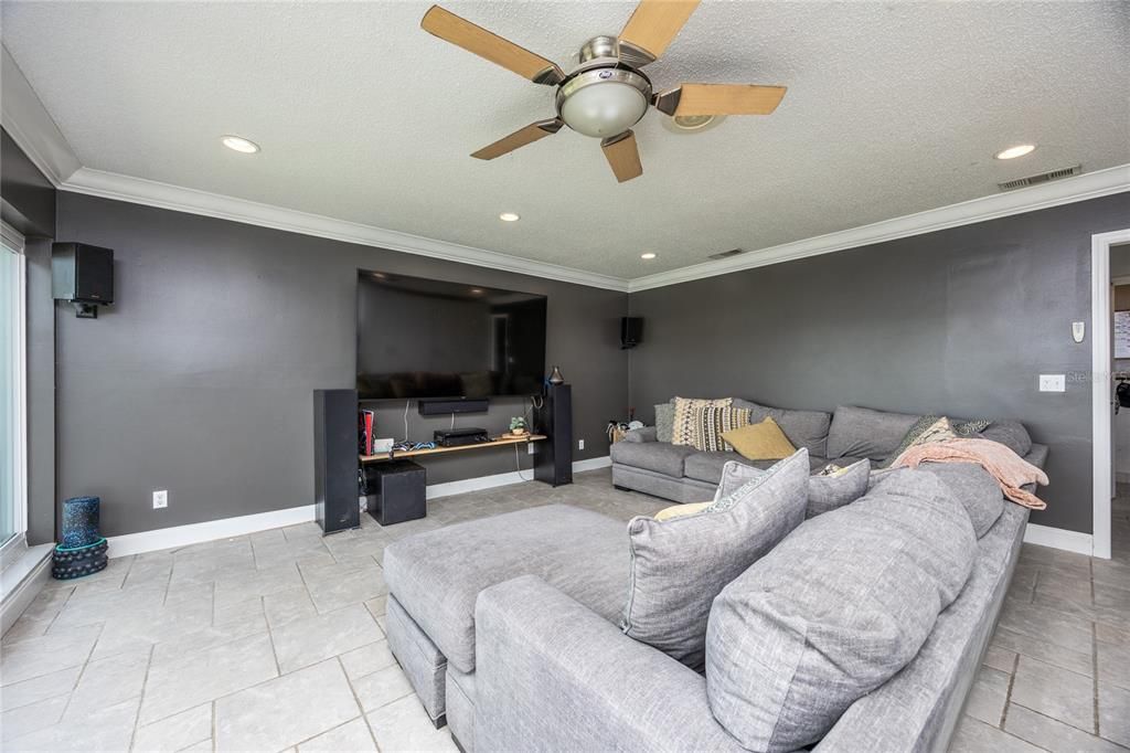 Interior, Living room, Recessed Lighting