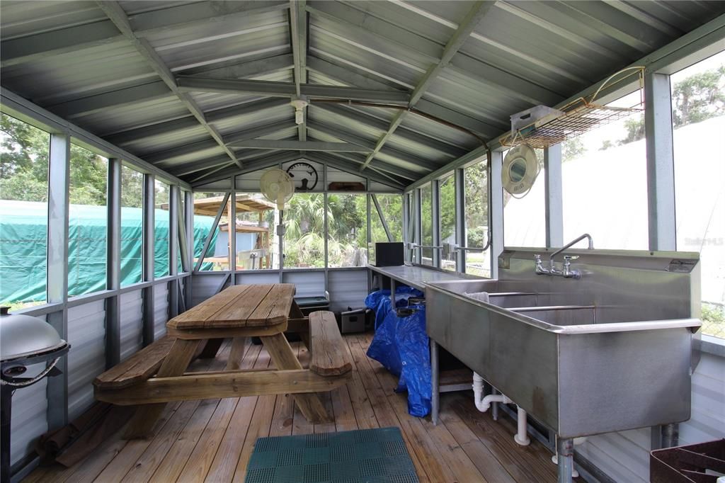 Interior, Sun Room, Water, Wood Texture Flooring
