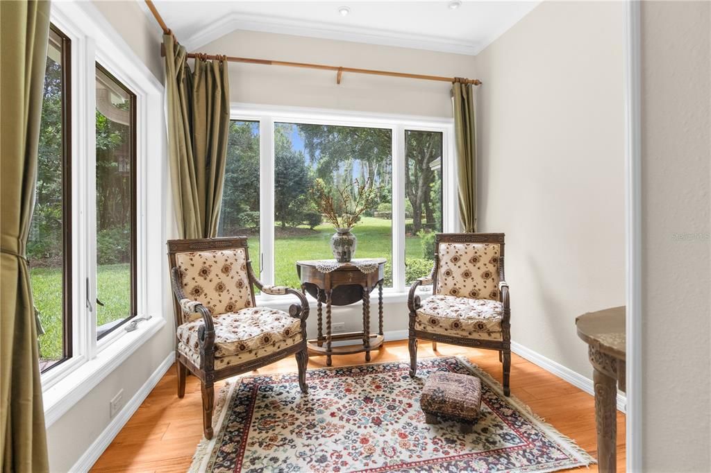 Interior, Sun Room, Wood Texture Flooring