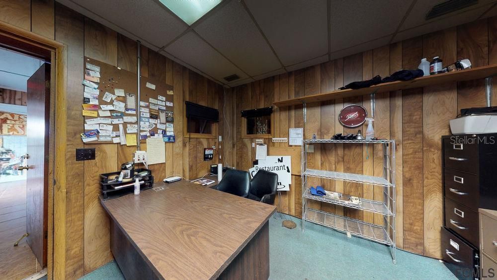 Home Office, Interior, Wooden Walls