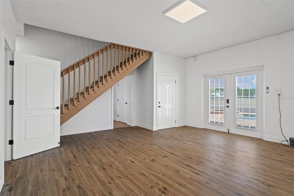 Empty room, Interior, Wood Texture Flooring