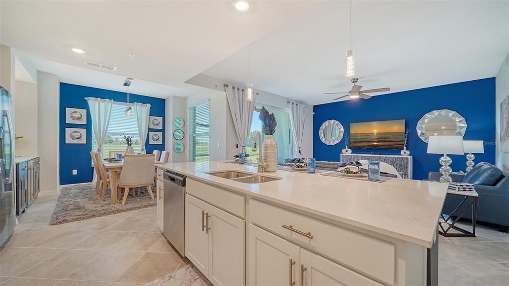 Dining room, Interior, Kitchen, Pendant Lights, Recessed Lighting