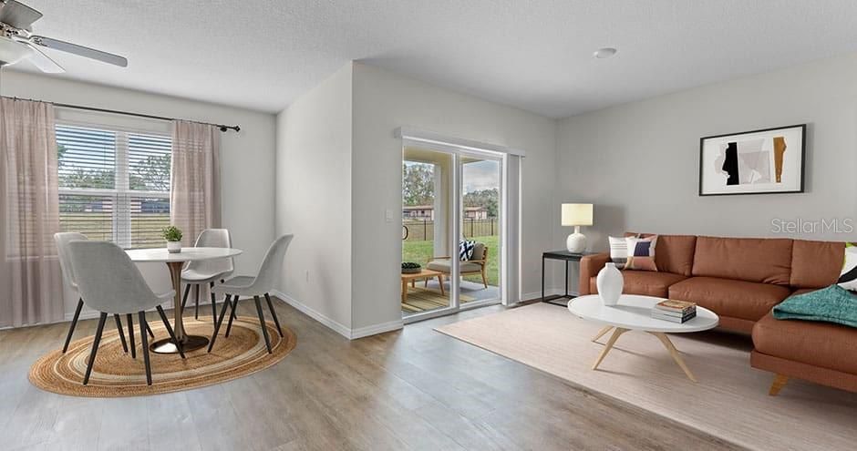 Dining room, Interior, Living room, Wood Texture Flooring