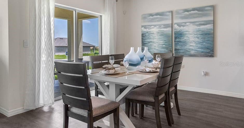 Dining room, Interior, Water, Wood Texture Flooring