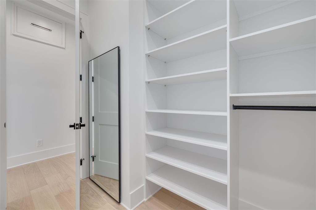 Interior, Walk-in Closets, Wood Texture Flooring