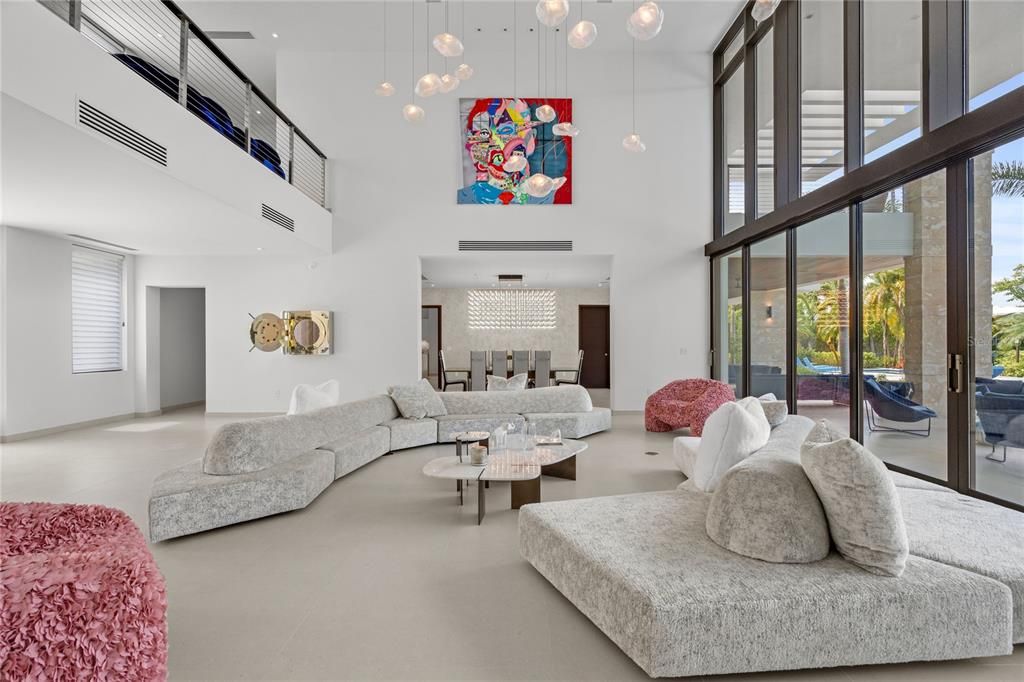 Dining room, Interior, Living room, Pendant Lights