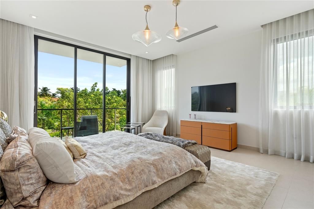 Bedroom, Interior, Pendant Lights, Recessed Lighting