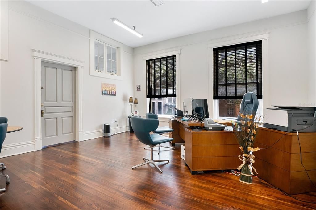 Home Office, Interior, Wood Texture Flooring