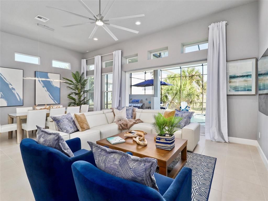 Dining room, Interior, Living room, Recessed Lighting