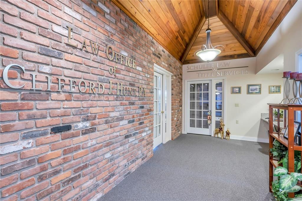 Empty room, Interior, Pendant Lights, Stone Walls, Wooden Beams, Wooden Ceilings