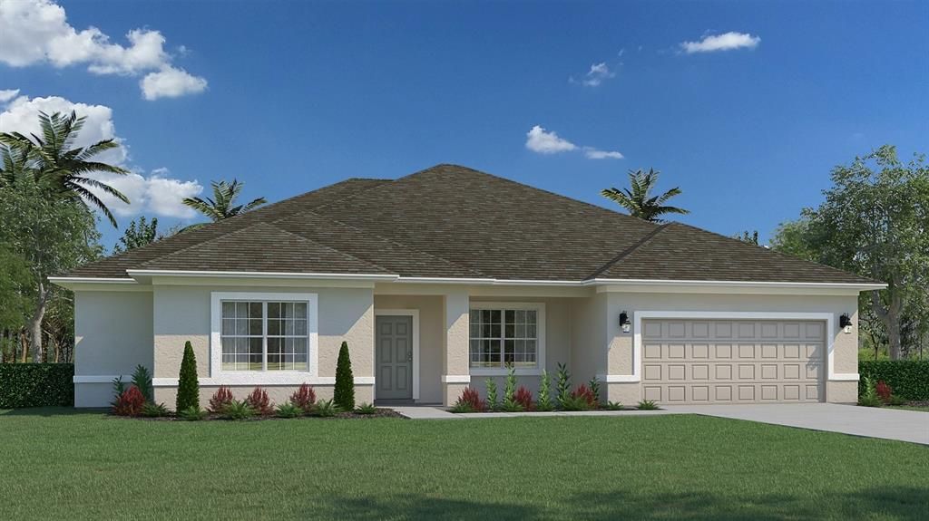 Attached, Exterior, Facade, Ranch