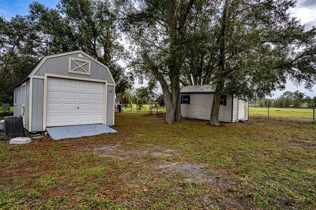 Backyard, Detached Garage, Exterior