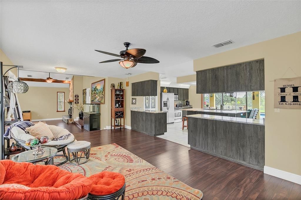 Interior, Kitchen, Living room, Wood Texture Flooring