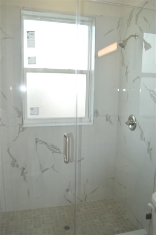 Bathroom, Glass Shower, Interior, Marble Walls