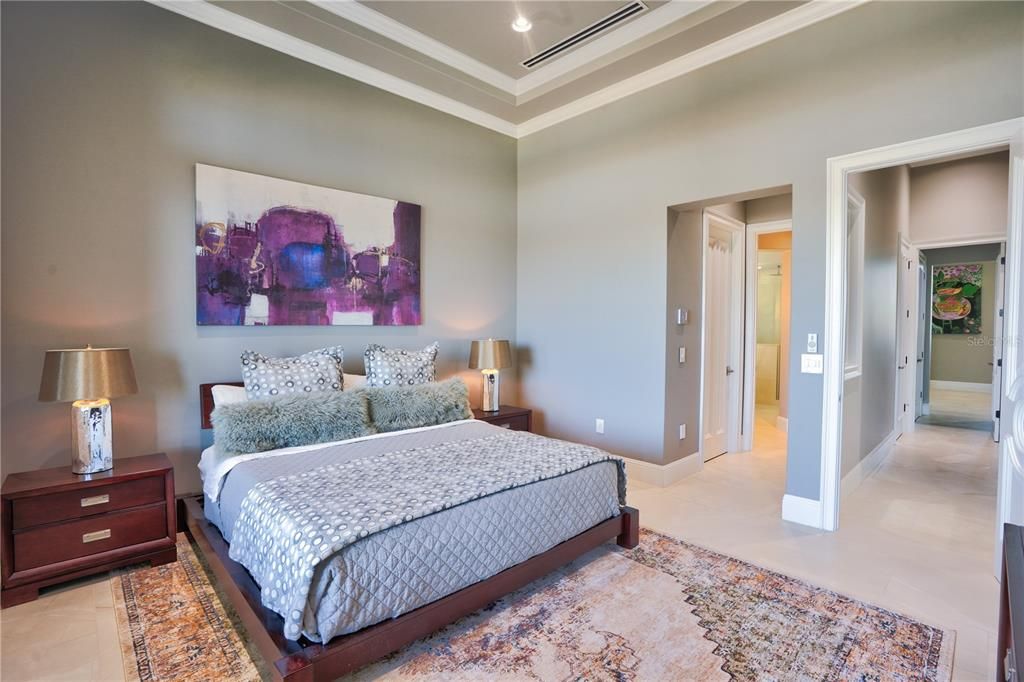 Bedroom, Interior, Recessed Lighting