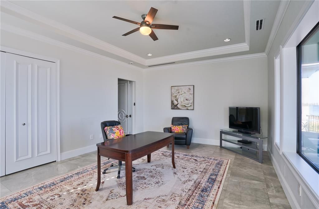 Home Office, Interior, Recessed Lighting